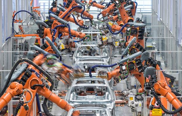 automobile et révolution industrielle robotisation