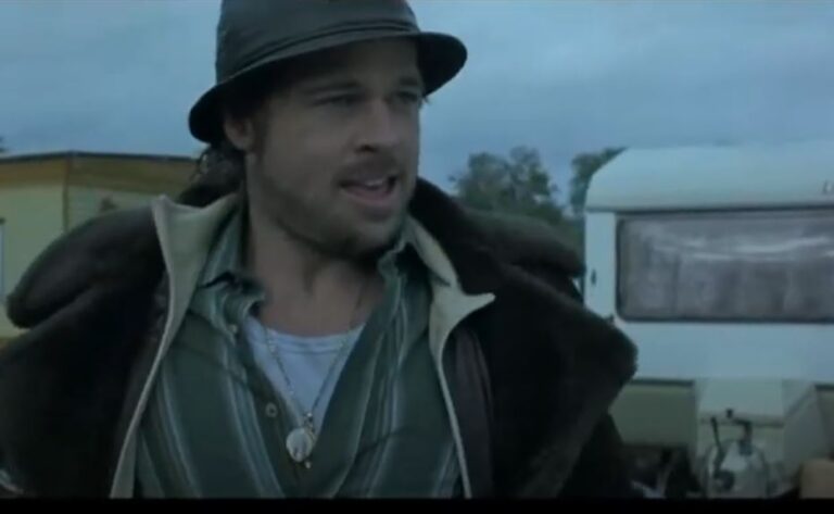 Caravane des gitans dans Snatch, élément central du film de Guy Ritchie avec Mickey