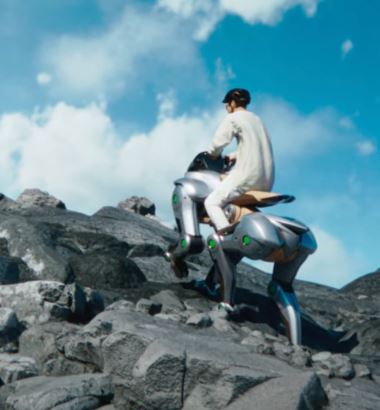 Kobot Kawasaki Corleo grimpe un pente abrupte