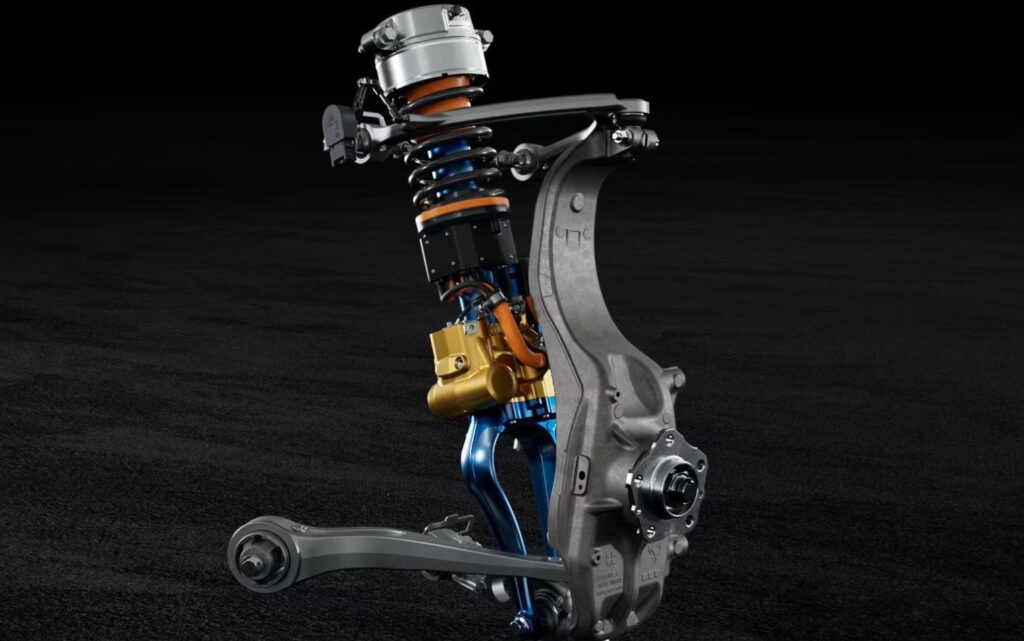 Suspension à triangles superposés Ferrari Purosangue