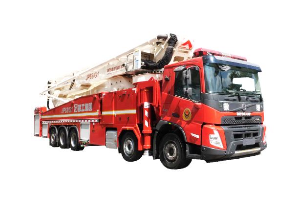 Camion de pompiers grande échelle