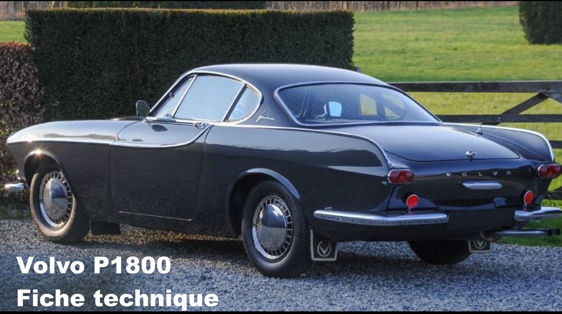 Volvo P1800 Jensen grise inscription fiche technique