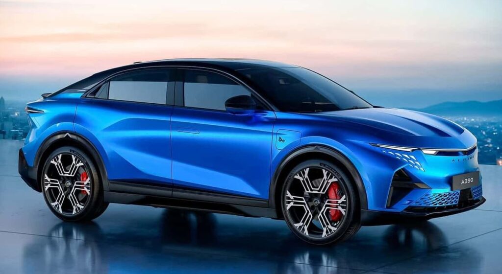 Alpine A390 de coté