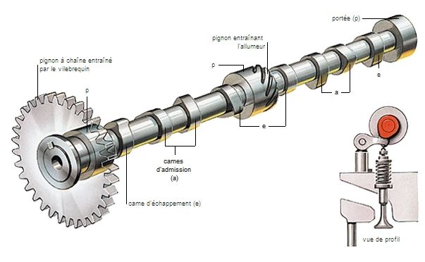 Arbres à cames variables arbre à cames classique