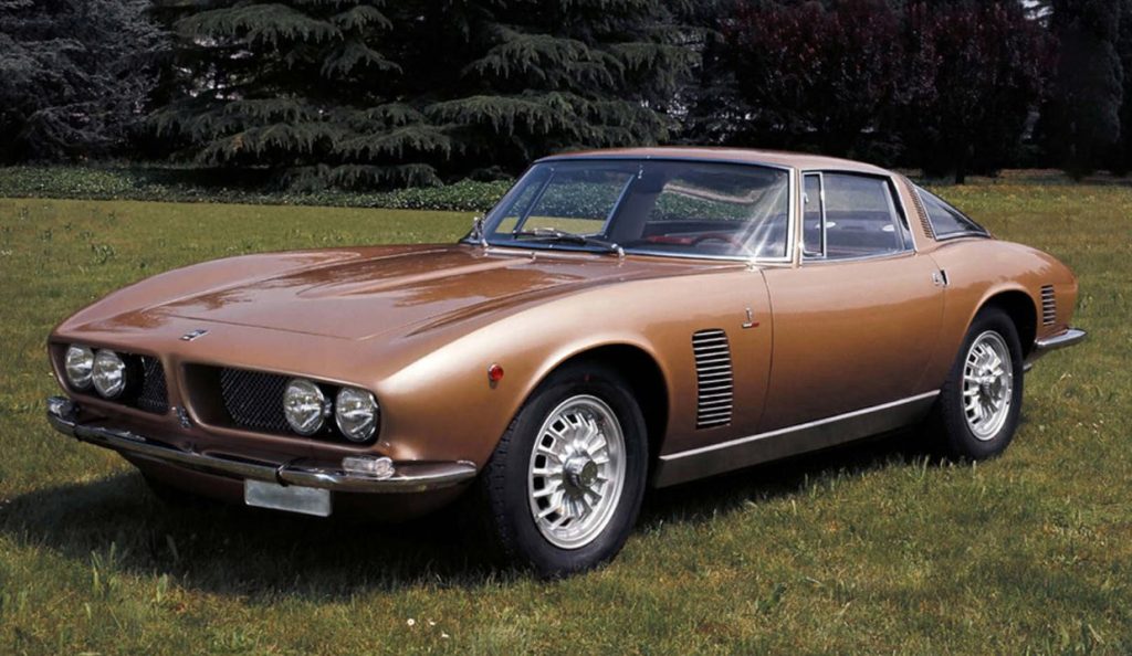 Iso Grifo A3 vue latérale, GT italo-américaine V8 des années 1960