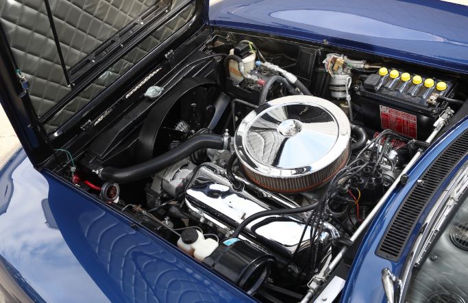 Moteur de l4Iso Grifo 7L dans son compartiment
