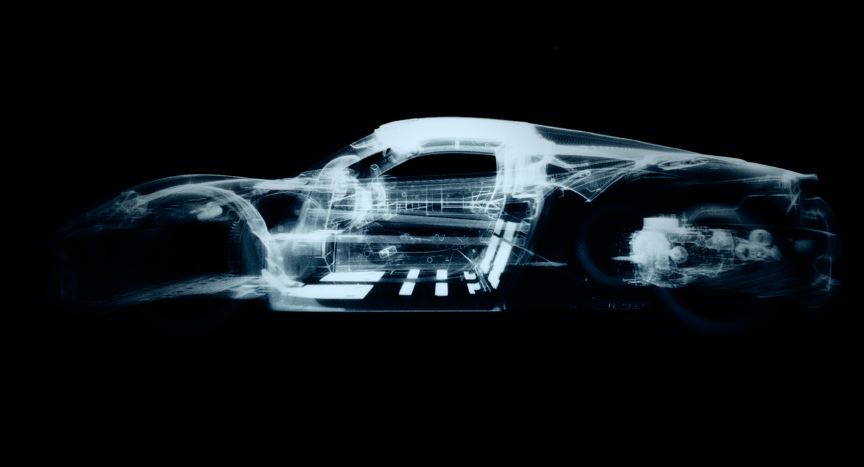 Maserati MCPura illustration coque carbone par rayons X