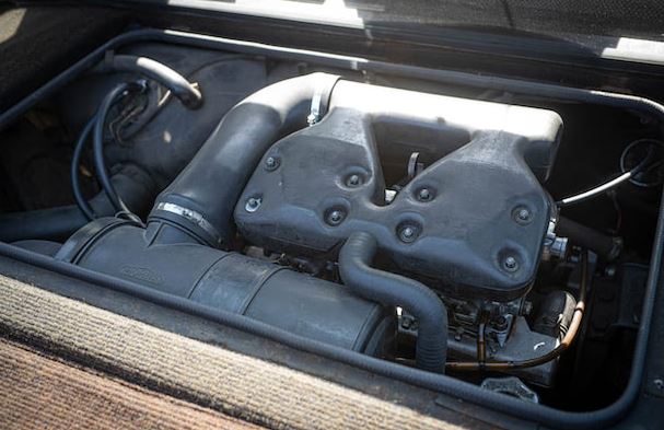 Matra Bagheera moteur, accès par la malle arrière