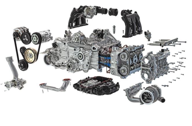 Carters secs Moteur éclaté Porsche 911 992 Turbo S