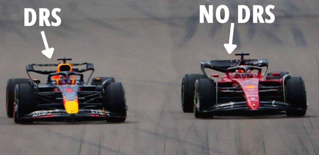 DRS Formule 1 comparatif