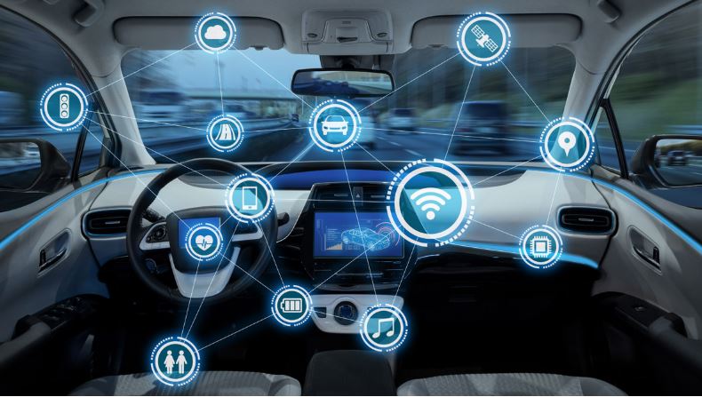 Freinage fantôme illustration voiture connéctée