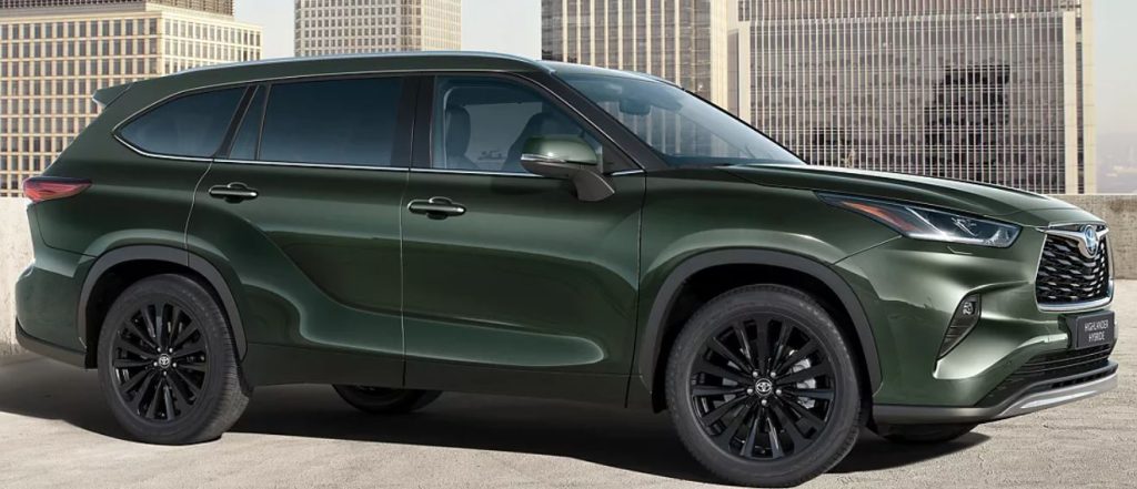 Hybrides Toyota Highlander 2025 vert