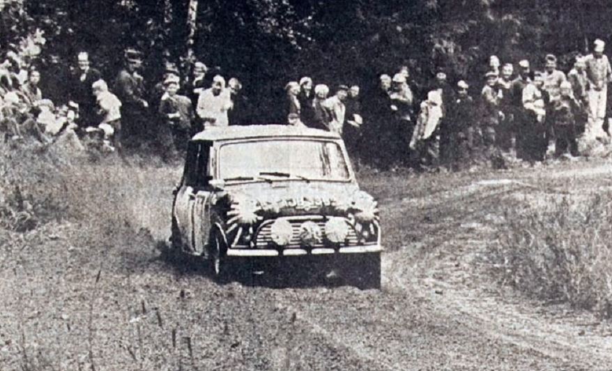 Rallye des mille lacs 1965 Tima Mâkinen sur mini