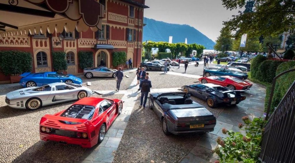 Voiture de collection : rassemblement à la Villa d’Este au bord du lac de Côme