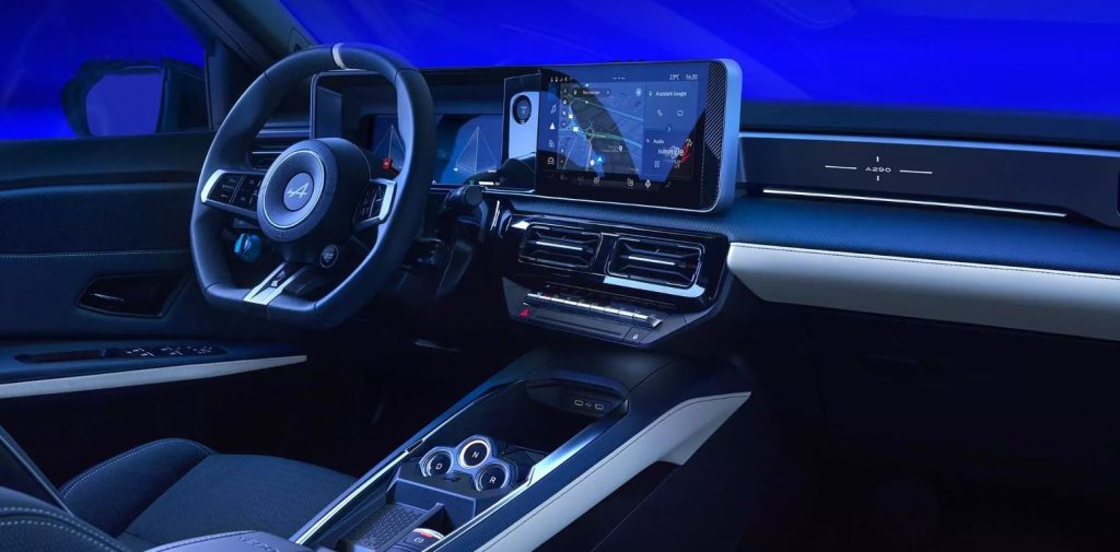 Alpine A290 tableau de bord