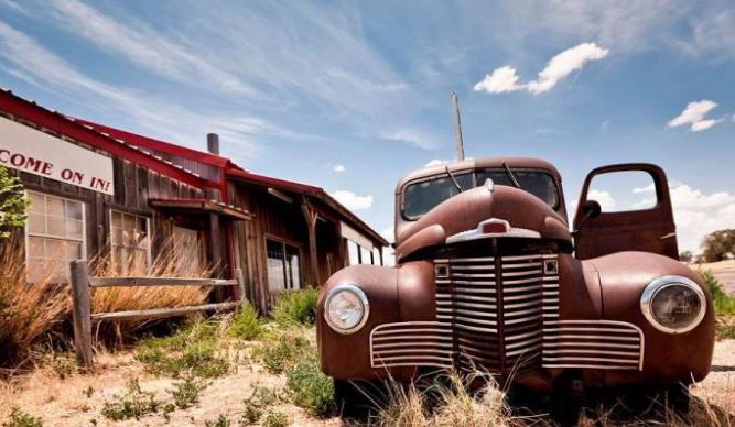 Route 66 zone abandonnée