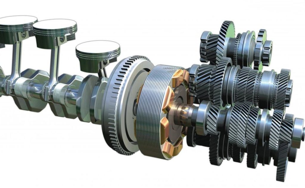 Positionnement d’un alterno-démarreur intégré entre moteur et transmission