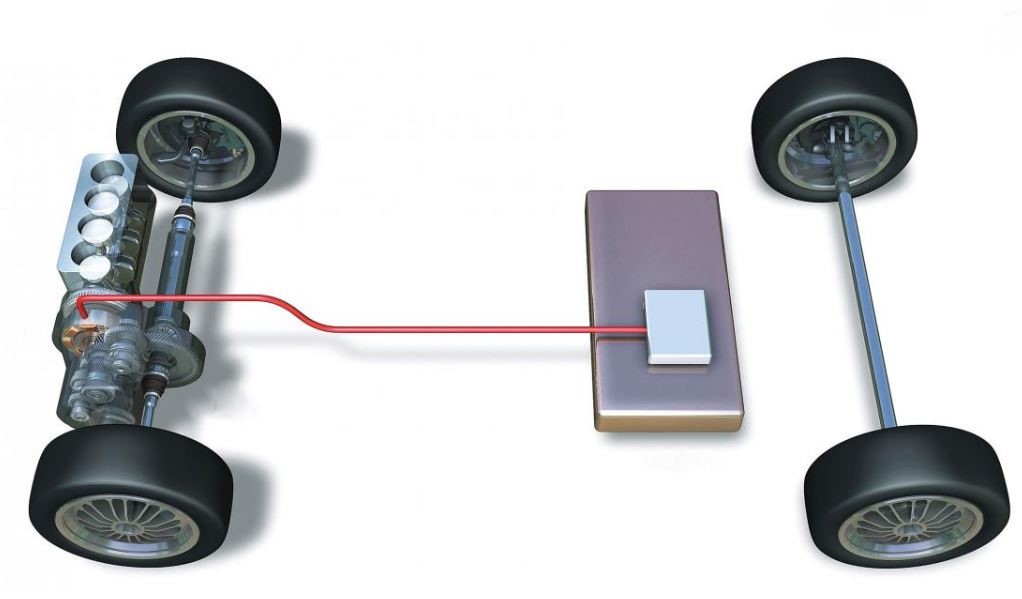 Implantation d’un alterno-démarreur dans une architecture automobile hybride légère
