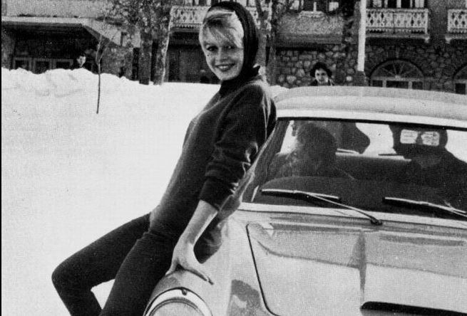 Brigitte Bardot voitures Lancia flaminia Coupé