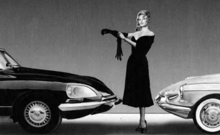 Brigitte Bardot voitures Citroën DS