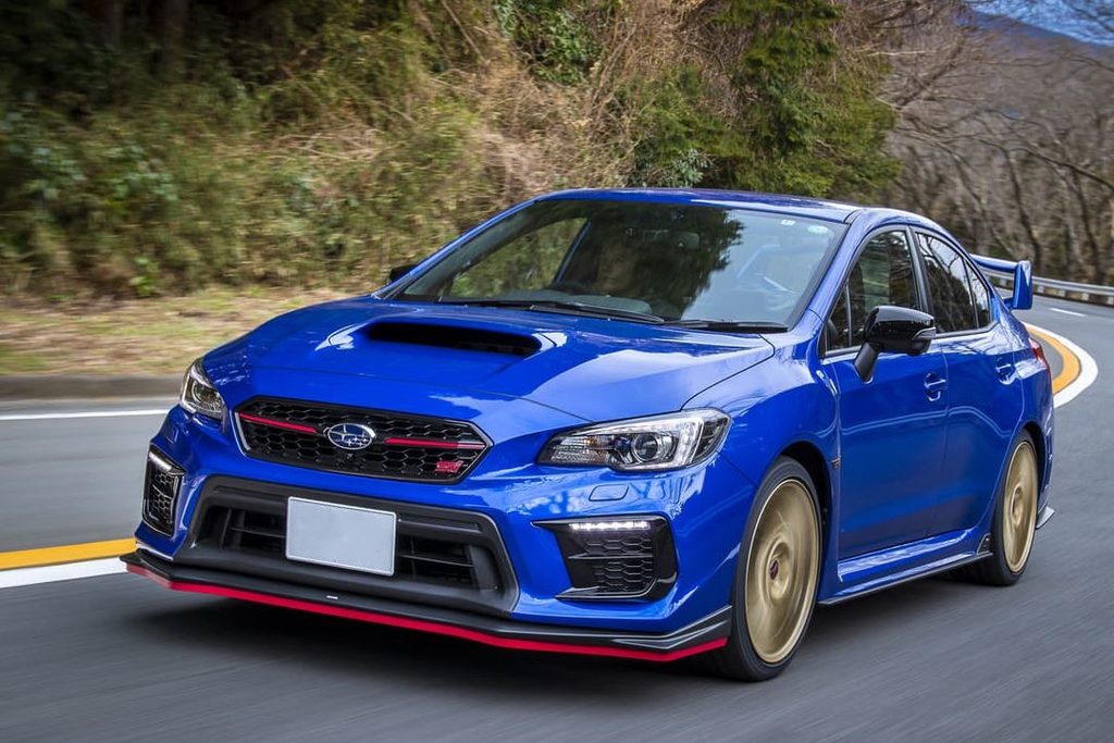 Subaru Impreza WRX STI avant gauche roulante