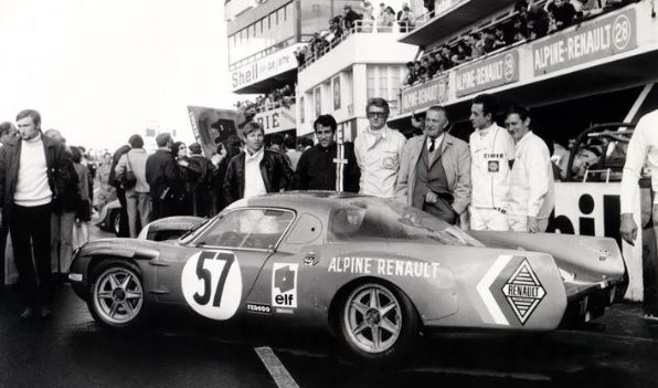 Amédée Gordini avec l’équipe Alpine Renault aux 24 Heures du Mans 1968