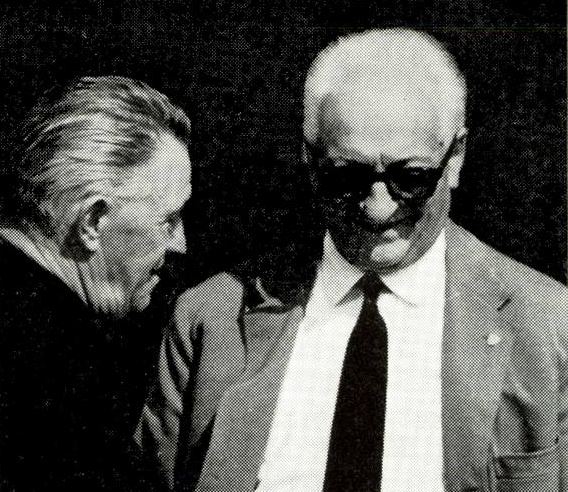 Amédée Gordini aux côtés d’Enzo Ferrari en 1966
