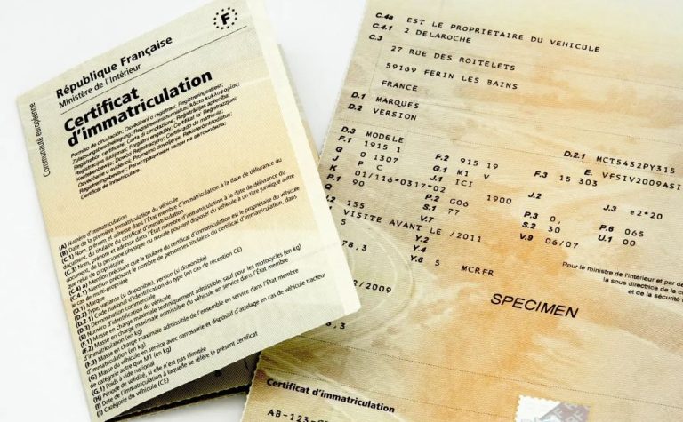 Certificat d’immatriculation français après augmentation carte grise 2026