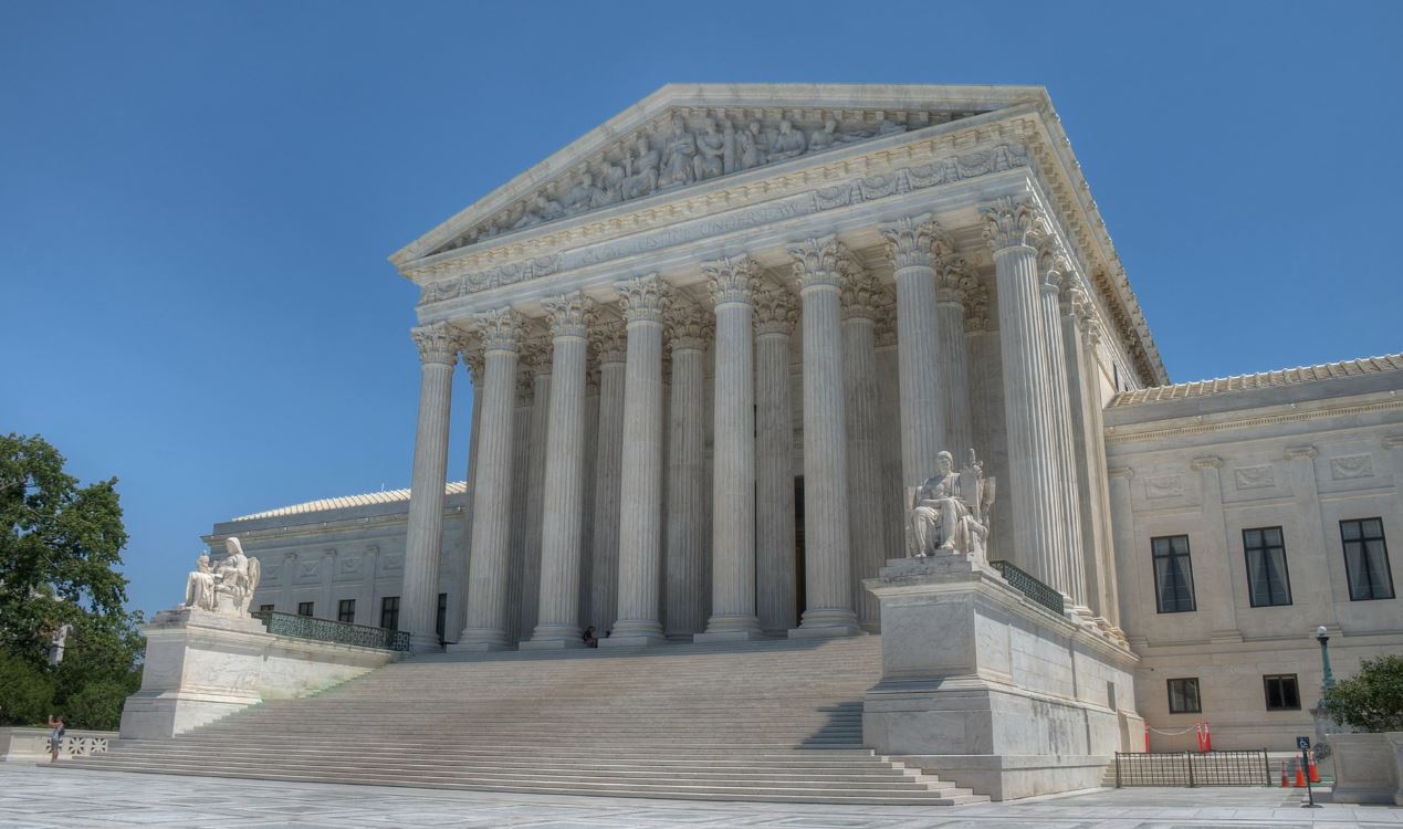 Cour suprême des États-Unis à Washington après l’annulation des droits de douane Trump