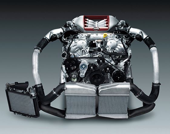 Moteur V6 biturbo VR38DETT de la Nissan GT-R R35