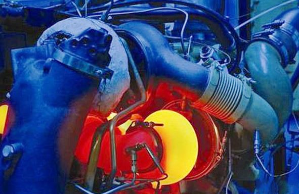 Illustration d’un turbocompresseur moderne exposé aux contraintes du surrégime