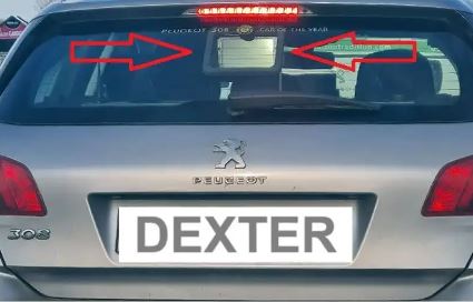 Voiture radar externalisée programme Dexter vue arrière