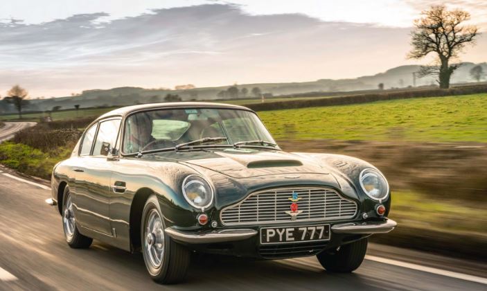 Aston Martin DB6 des années 60, l’une des voitures de Mick Jagger