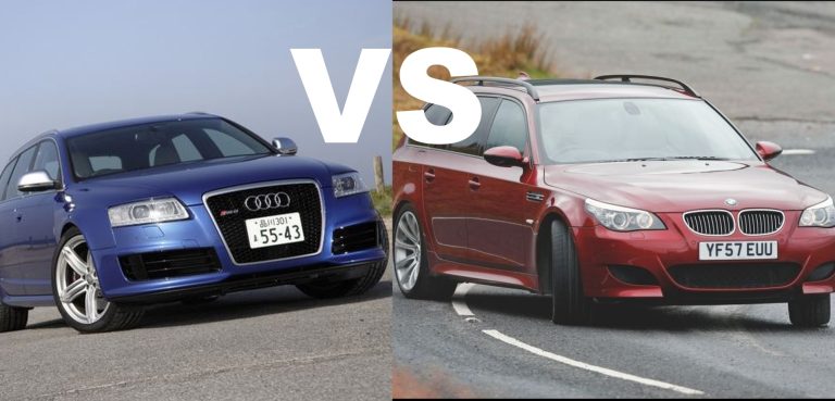 Audi RS6 C6 vs BMW M5 E61 Touring face avant comparatif breaks V10