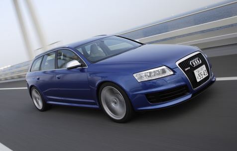 Audi RS6 C6 Avant V10 biturbo en mouvement break sportif Audi