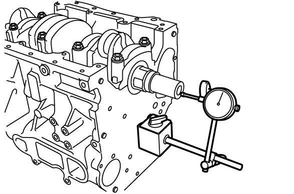 contrôle du jeu axial du vilebrequin pouvant provoquer un claquement moteur