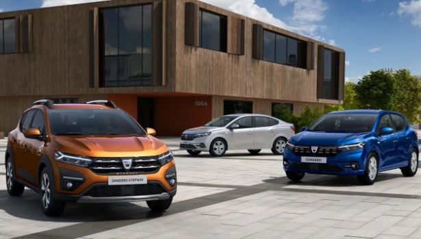 Gamme Dacia moderne Sandero Stepway et SUV Duster génération récente