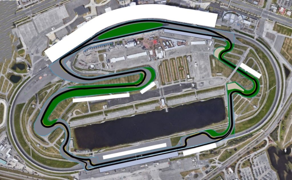 circuit Daytona International Speedway tracé du Daytona 500 en Floride
