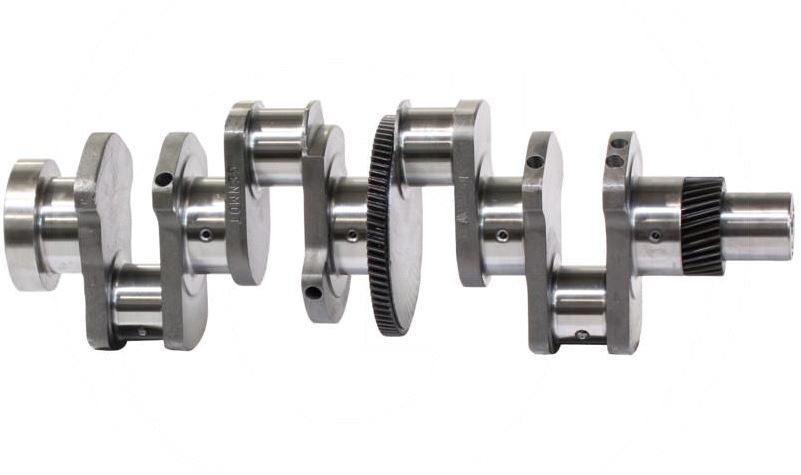 vilebrequin moteur thermique en acier avec manetons et paliers pour quatre cylindres