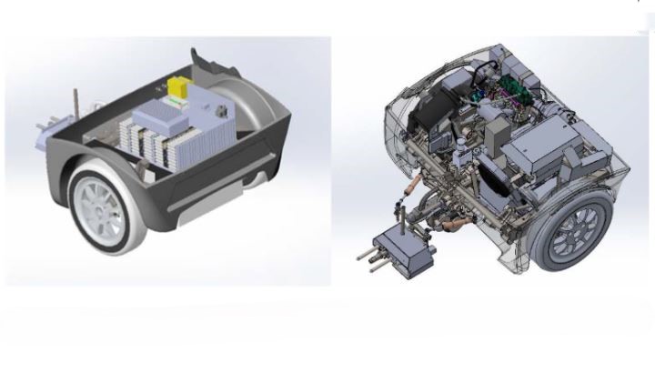Concept prolongateur d’autonomie externe avec batterie ou moteur thermique et générateur embarqués