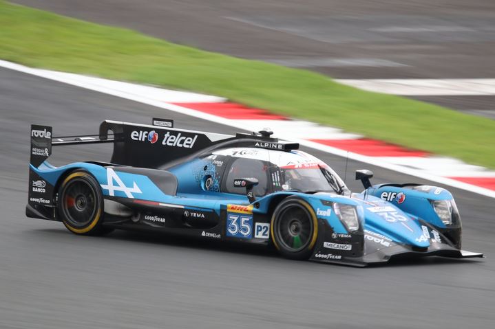 prototype Alpine LMP2 en course dans le championnat du monde d’endurance