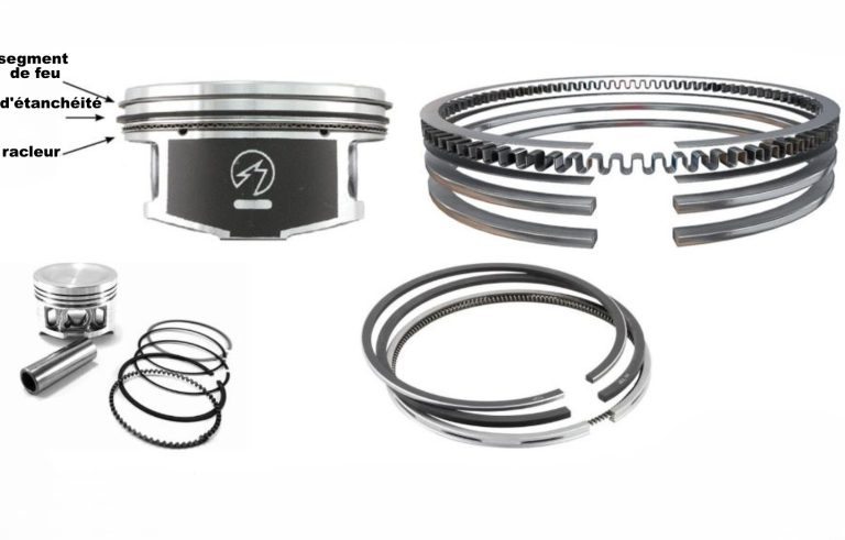 segmentation moteur montrant les segments de piston segment de feu segment d’étanchéité et racleur d’huile