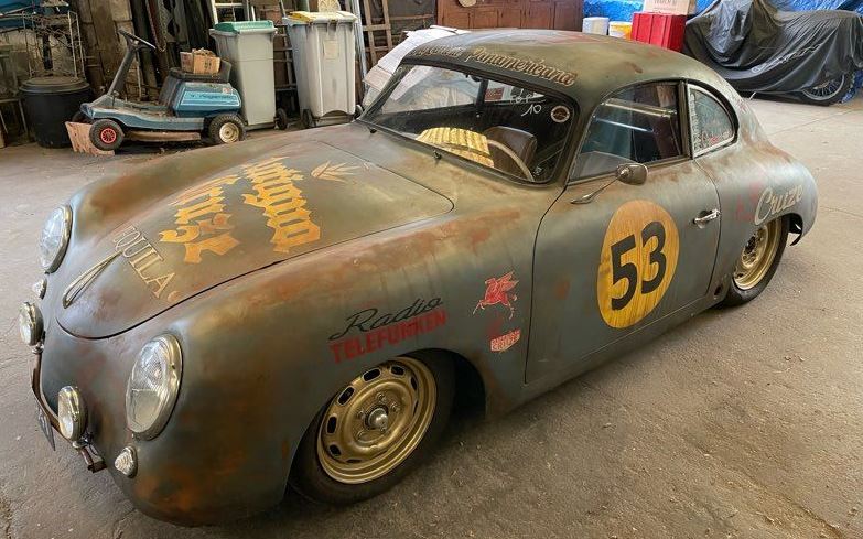 Porsche 356 Pré-A 1953 patinée retrouvée lors d’une sortie de grange