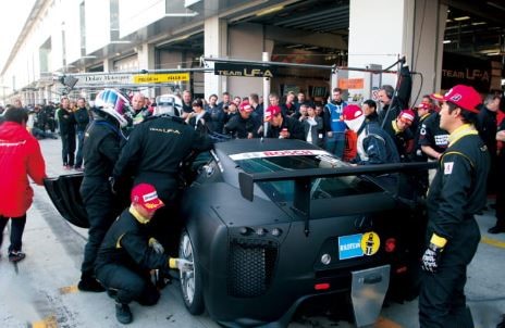 Toyota Gazoo Racing première participation au Nürburgring avec Lexus LFA en préparation