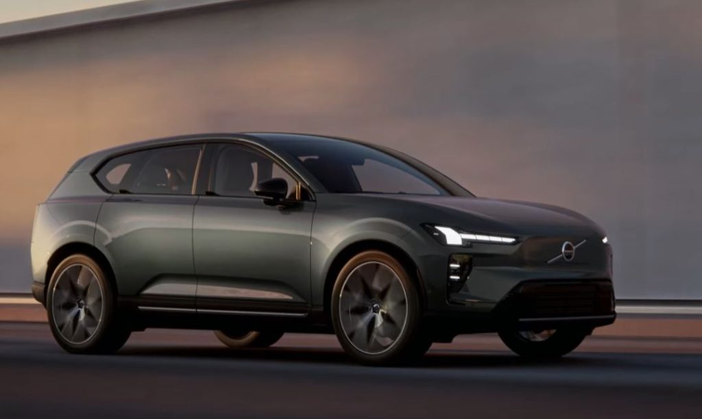 Volvo EX60 2026 profil SUV électrique design scandinave moderne