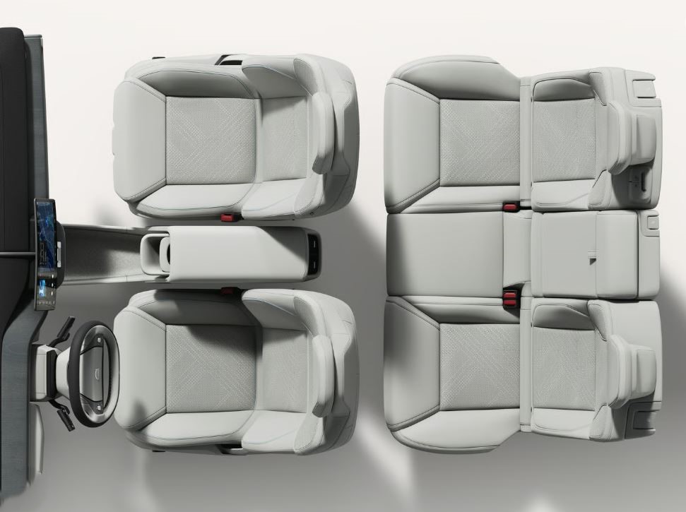 Volvo EX60 configuration sièges espace intérieur SUV électrique familial