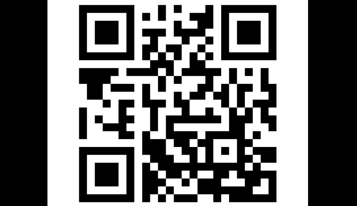 QR code noir et blanc sur fond clair prêt à être scanné