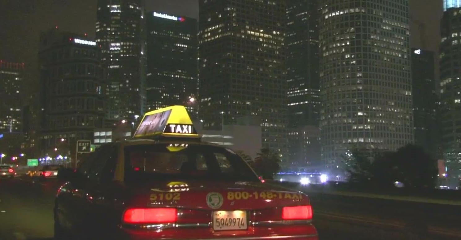 taxi de nuit dans Los Angeles dans le film Collateral