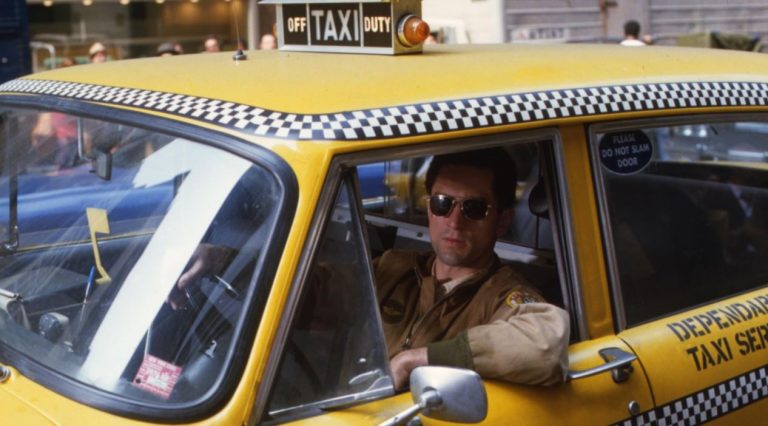 Robert De Niro au volant taxi jaune Taxi Driver New York années 70