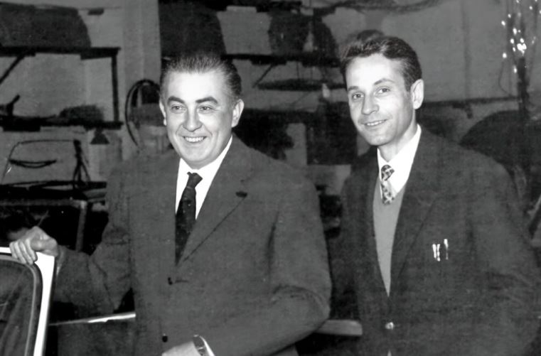Alfredo Vignale dans son atelier de carrosserie automobile à Turin